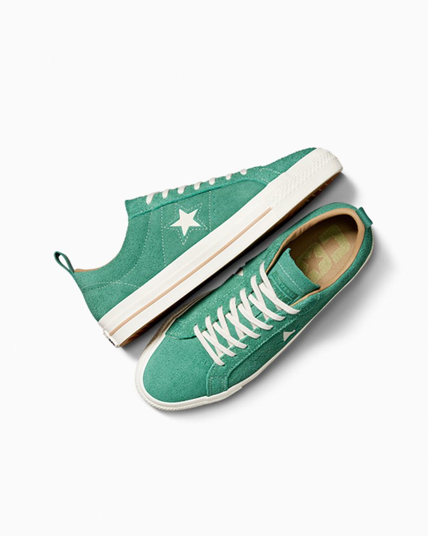 Skate Topanky Converse One Star Pro Vintage Semisove Panske Zelene | SK RKW11F5